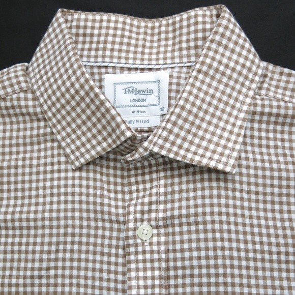 T.M.Lewin Shirts Tm Lewin London Plaid Fully Fitted Button Down